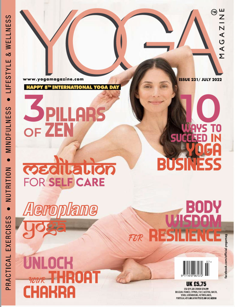 Yoga Magazine cover Yesim Yuva