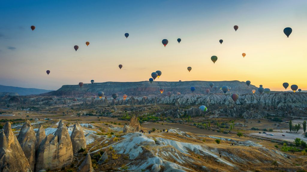 Cappadocia Yoga Retreat Hot Air Balloon view