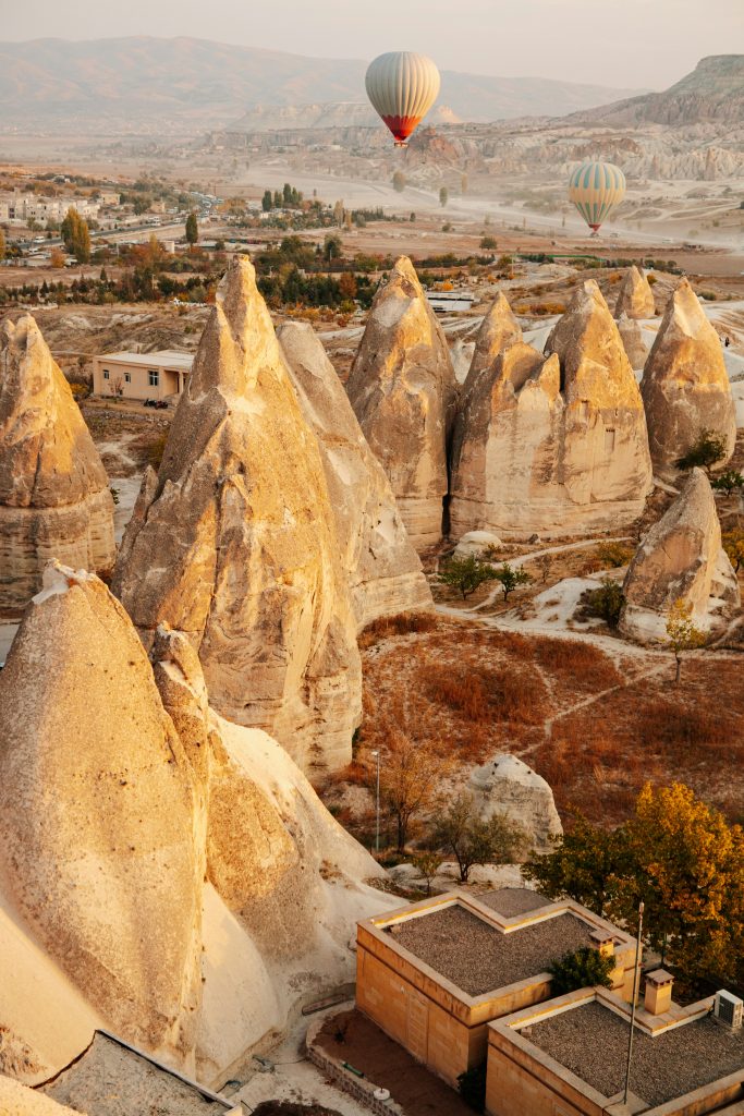 Cappadocia Yoga Retreat Hot Air Balloon view